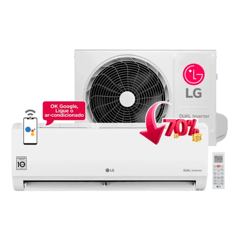 Ar Condicionado LG Dual Inverter Voice 9000 Btus Frio 220v